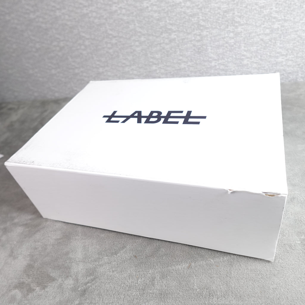 LABEL Go-To Sneakers Unisex Size 9.5 Men's / 11 Women's Black White Leather 210005-005 New