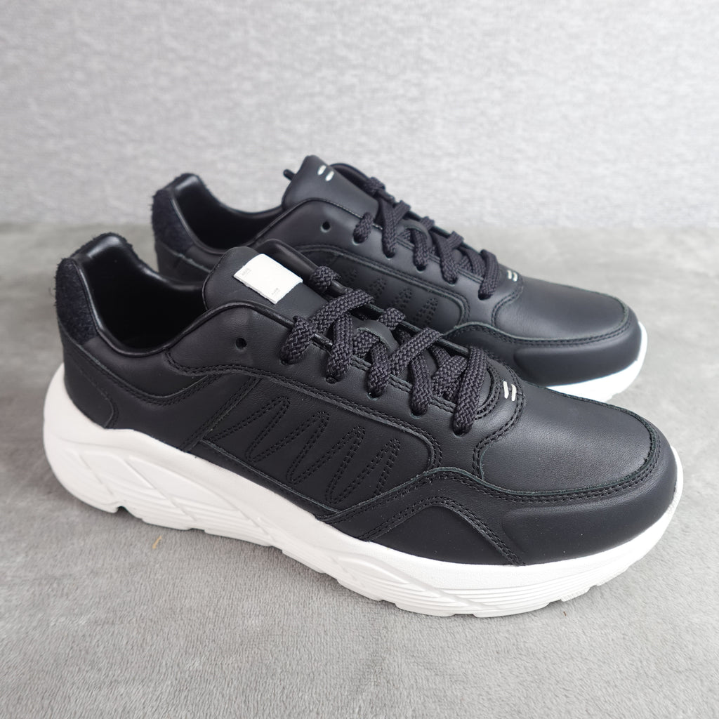 LABEL Go-To Sneakers Unisex Size 9.5 Men's / 11 Women's Black White Leather 210005-005 New