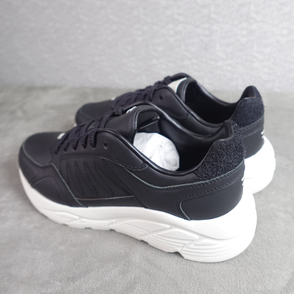 LABEL Go-To Sneakers Unisex Size 9.5 Men's / 11 Women's Black White Leather 210005-005 New