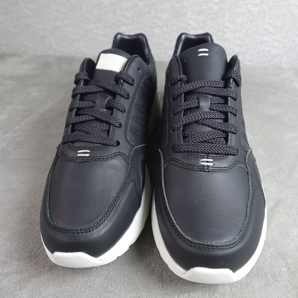 LABEL Go-To Sneakers Unisex Size 9.5 Men's / 11 Women's Black White Leather 210005-005 New