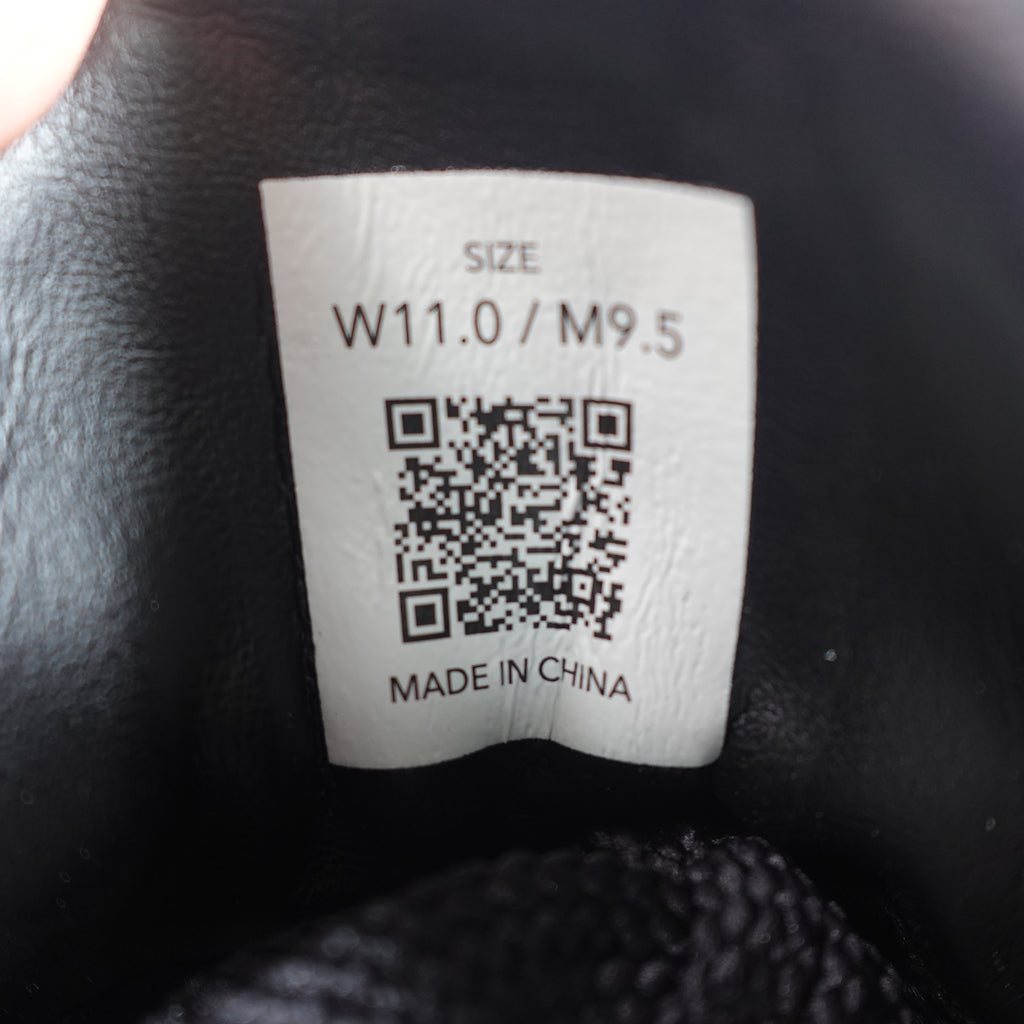 LABEL Go-To Sneakers Unisex Size 9.5 Men's / 11 Women's Black White Leather 210005-005 New
