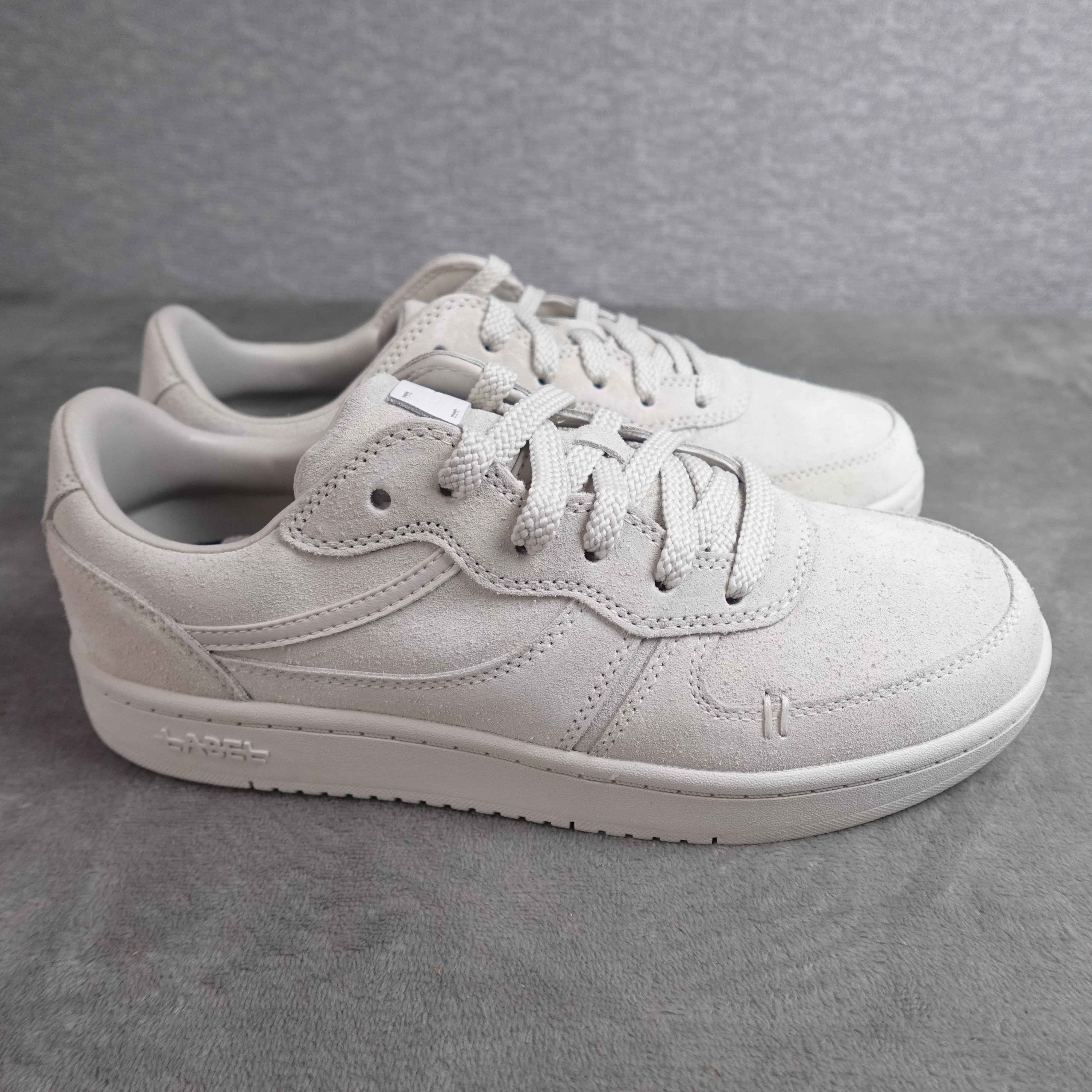 LABEL Go-To Low Unisex Sneakers – Putty/Putty – Women's 10 / Men's 8.5
