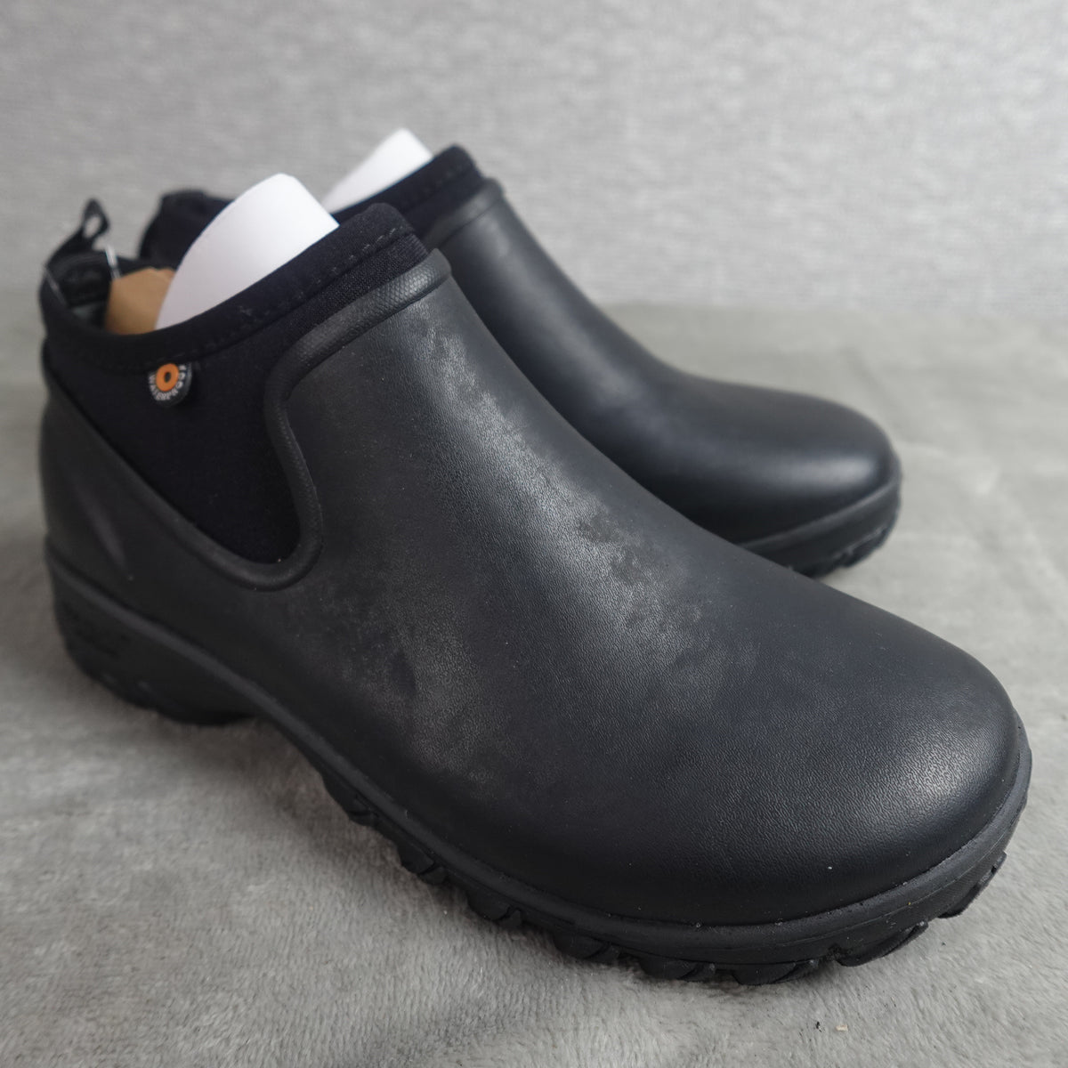 BOGS Women's Sauvie Chelsea Waterproof Slip-On Boots Black Size 6 M 72201-001