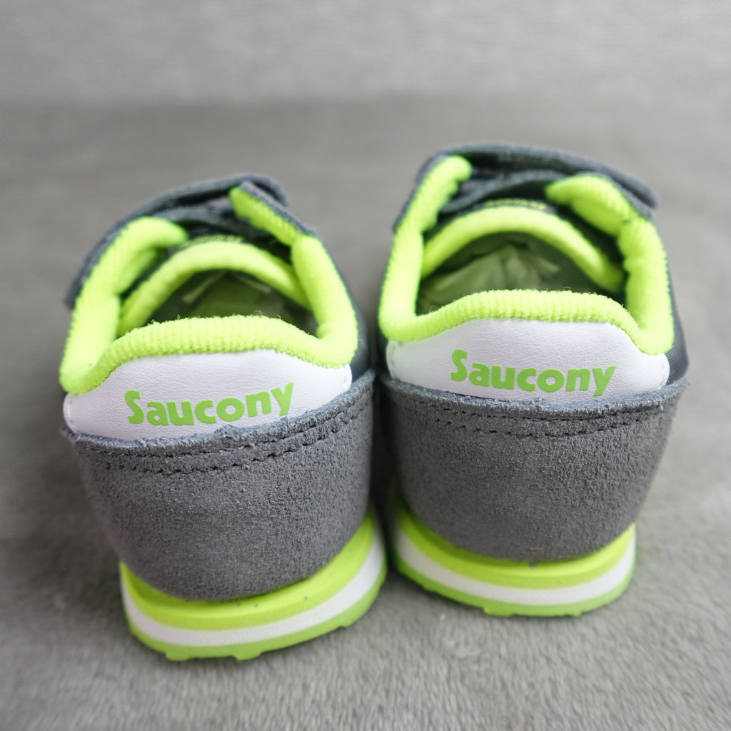 Saucony Baby Jazz HL Boys 5.5M Grey White Sneakers SL259640 New
