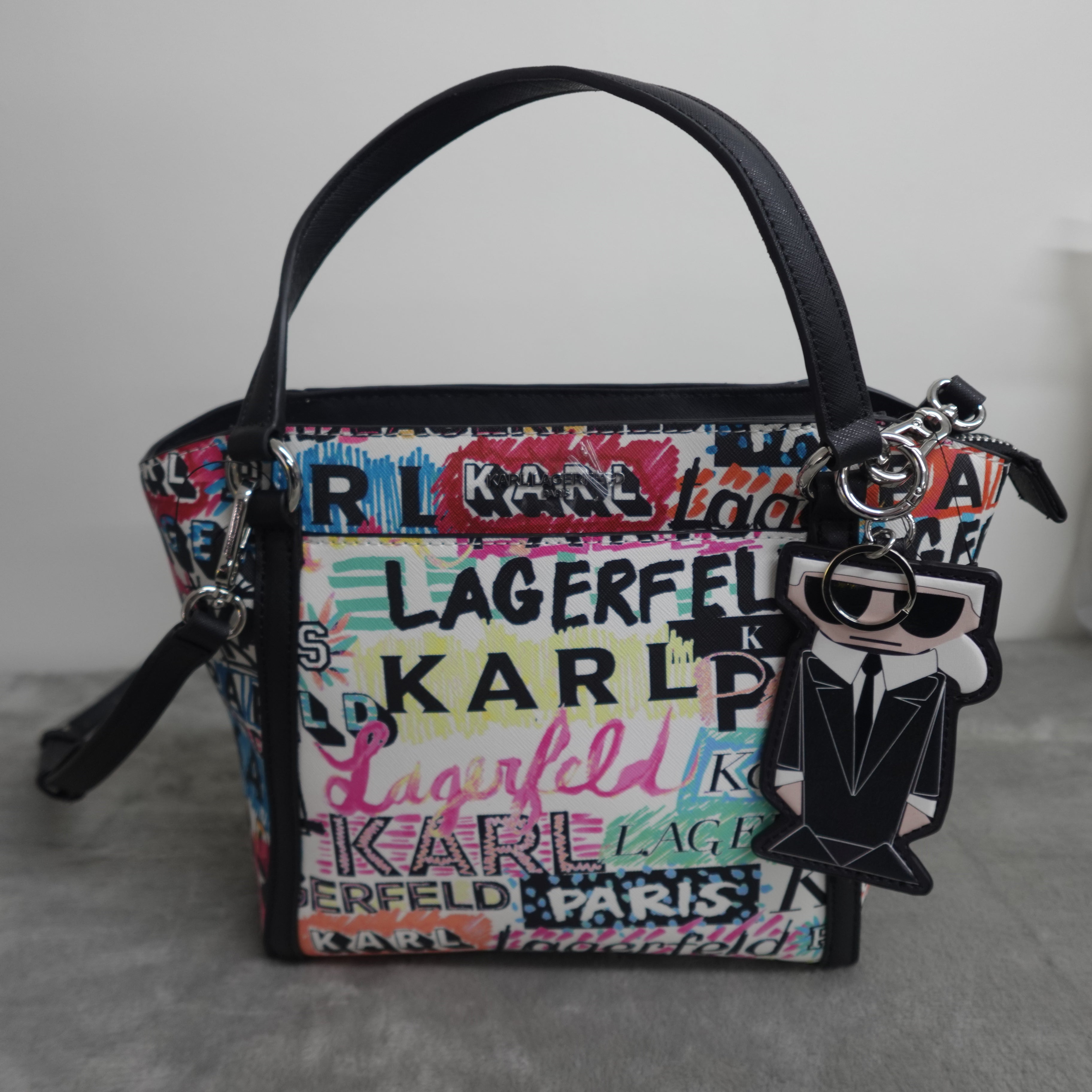 KARL LAGERFELD PARIS Iris Tote – Logo Explosion
