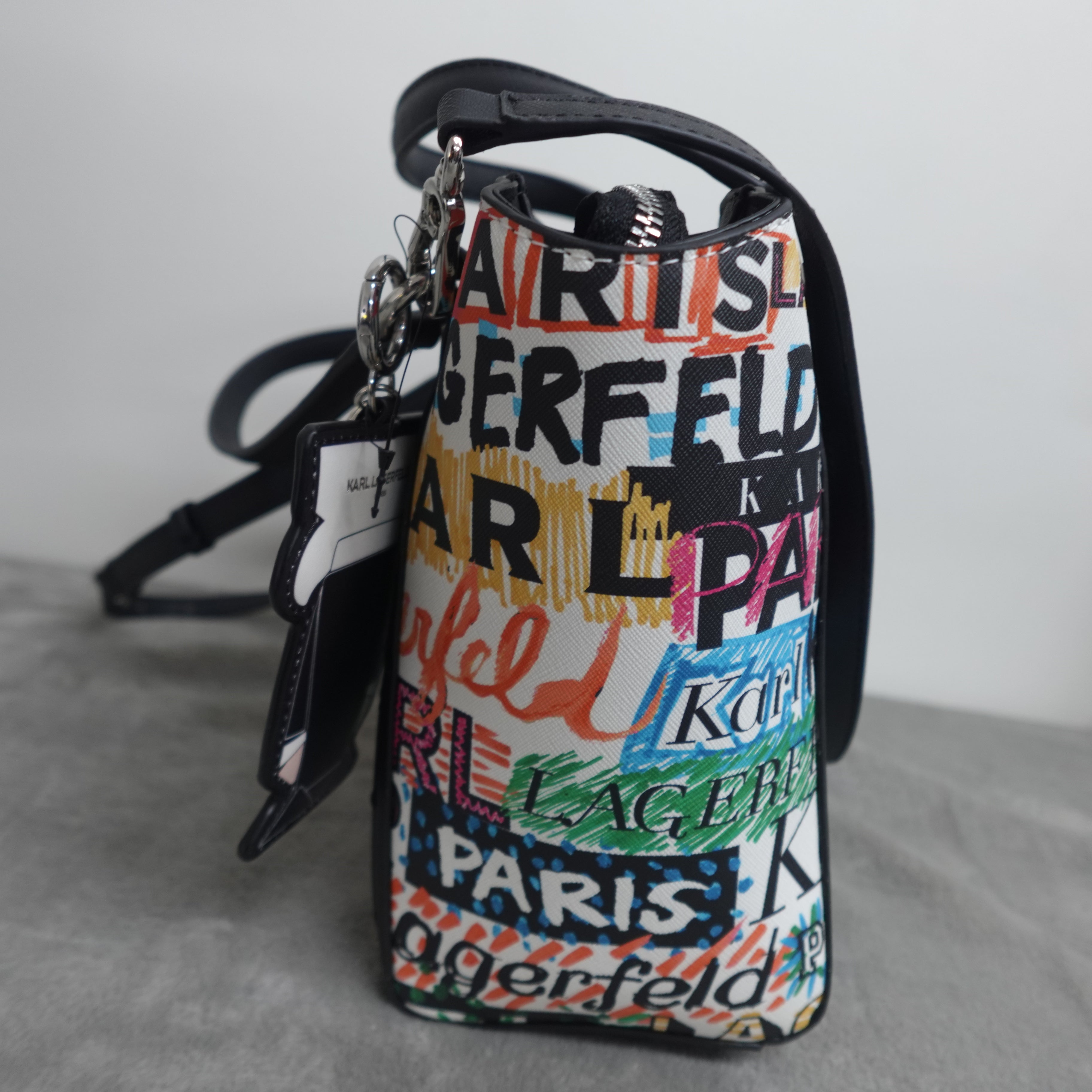 KARL LAGERFELD PARIS Iris Tote – Logo Explosion