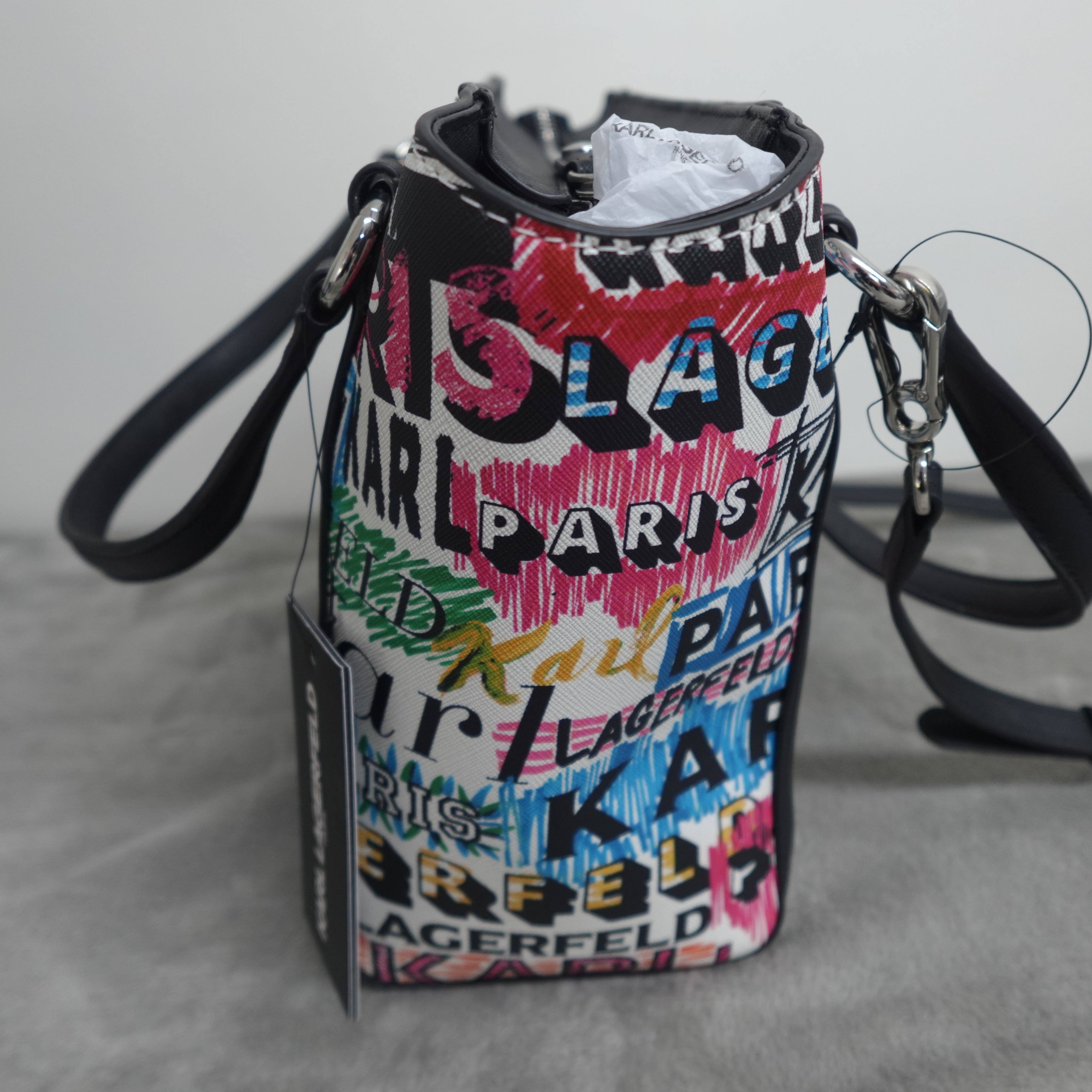 KARL LAGERFELD PARIS Iris Tote – Logo Explosion