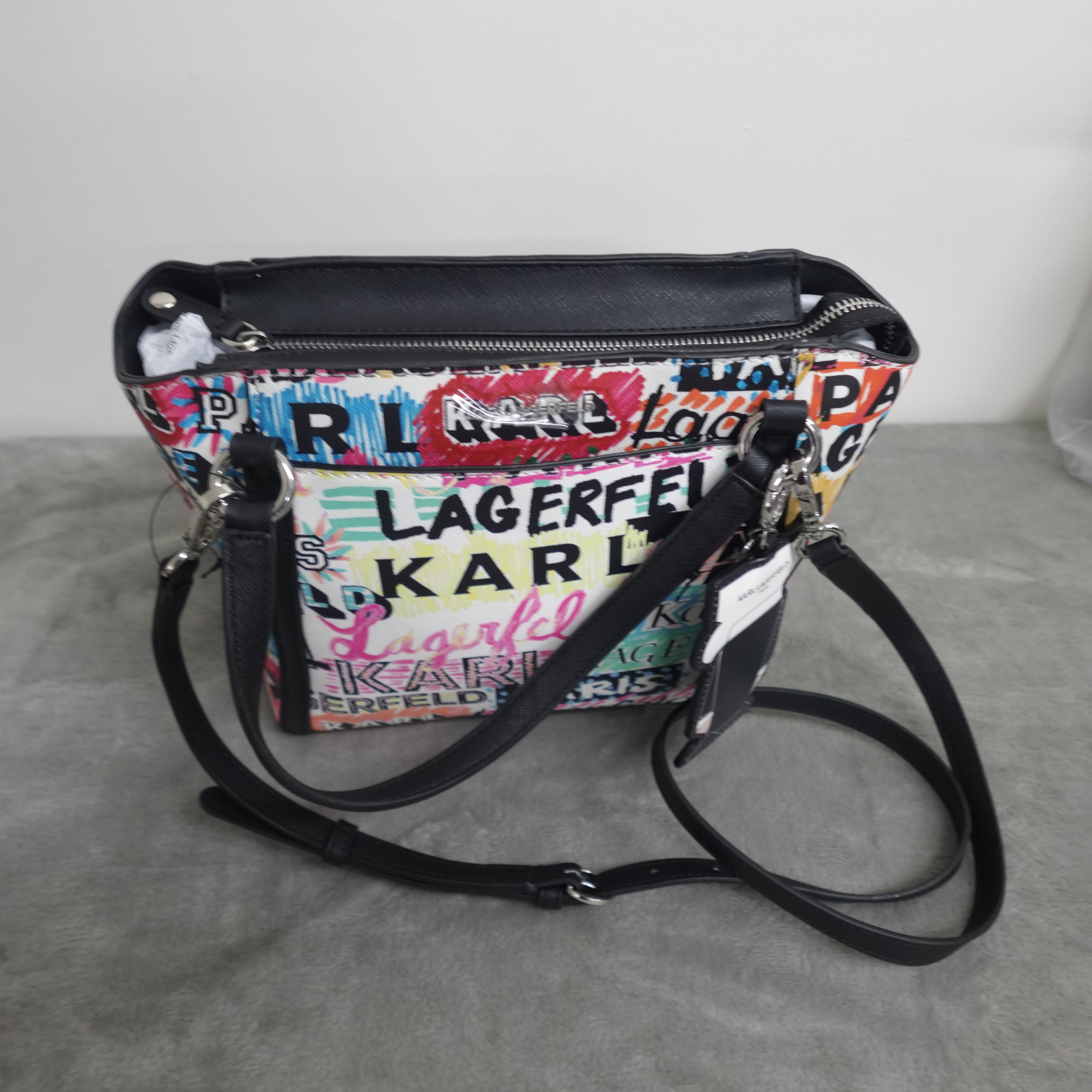 KARL LAGERFELD PARIS Iris Tote – Logo Explosion