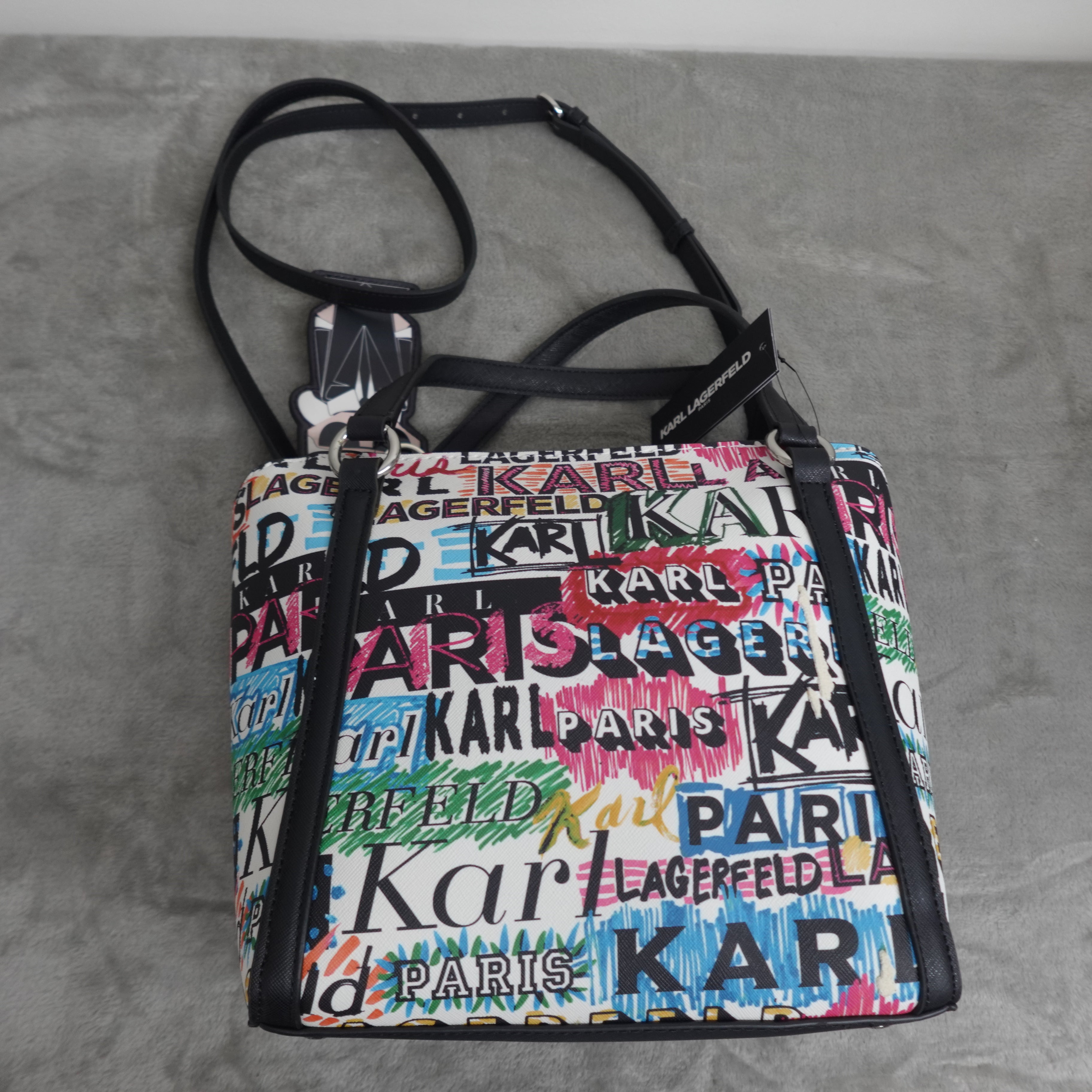 KARL LAGERFELD PARIS Iris Tote – Logo Explosion