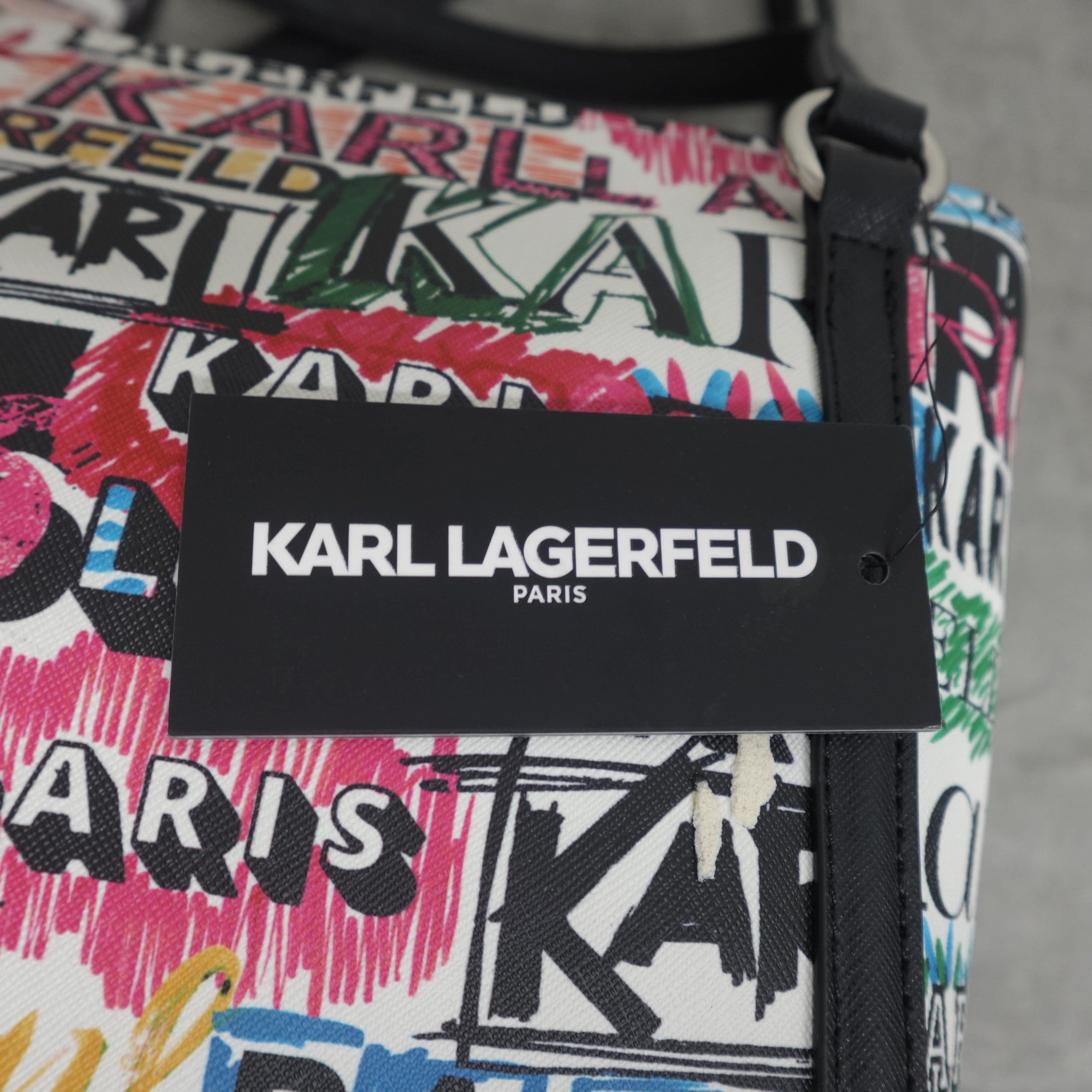 KARL LAGERFELD PARIS Iris Tote – Logo Explosion