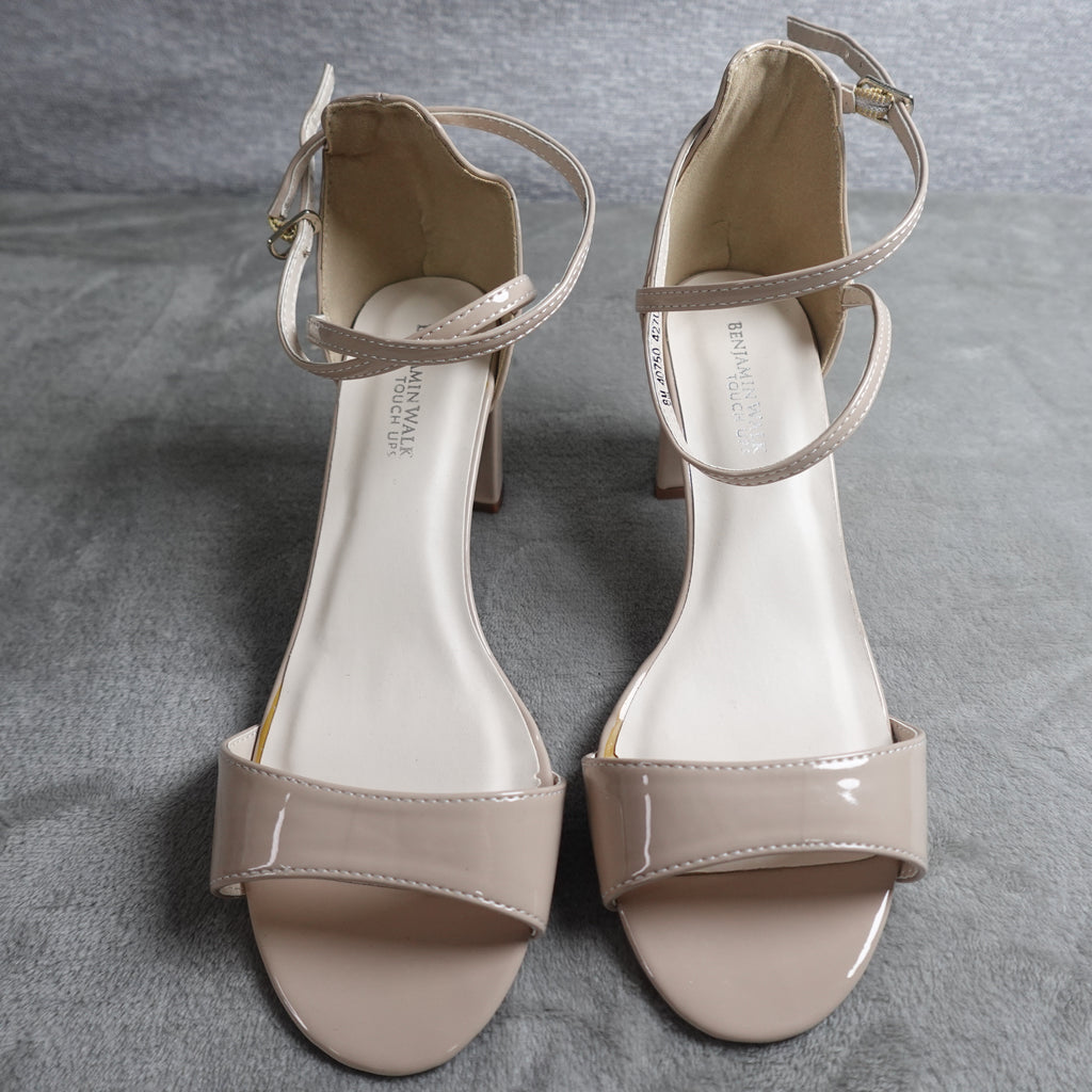 Touch Ups by Benjamin Walk Jackie 4270 Women's 8M Nude Patent Dress Sandals