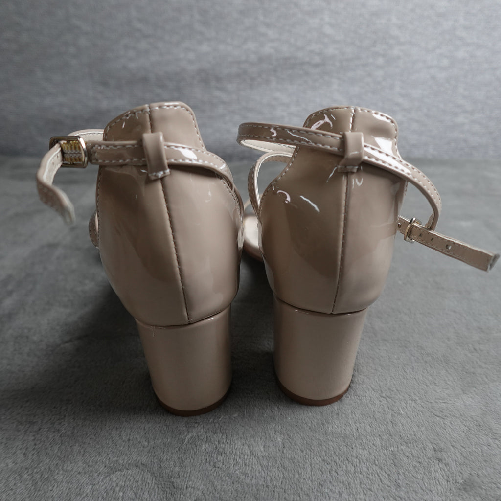 Touch Ups by Benjamin Walk Jackie 4270 Women's 8M Nude Patent Dress Sandals