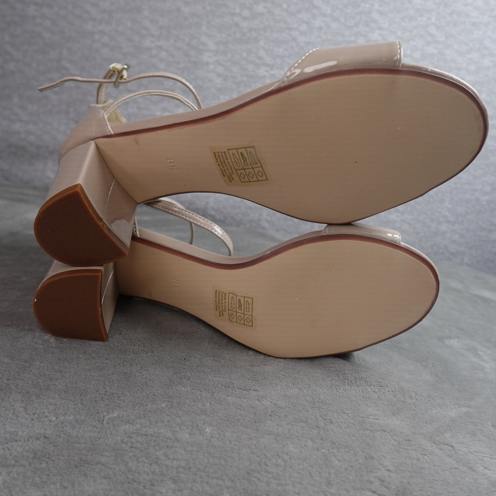 Touch Ups by Benjamin Walk Jackie 4270 Women's 8M Nude Patent Dress Sandals
