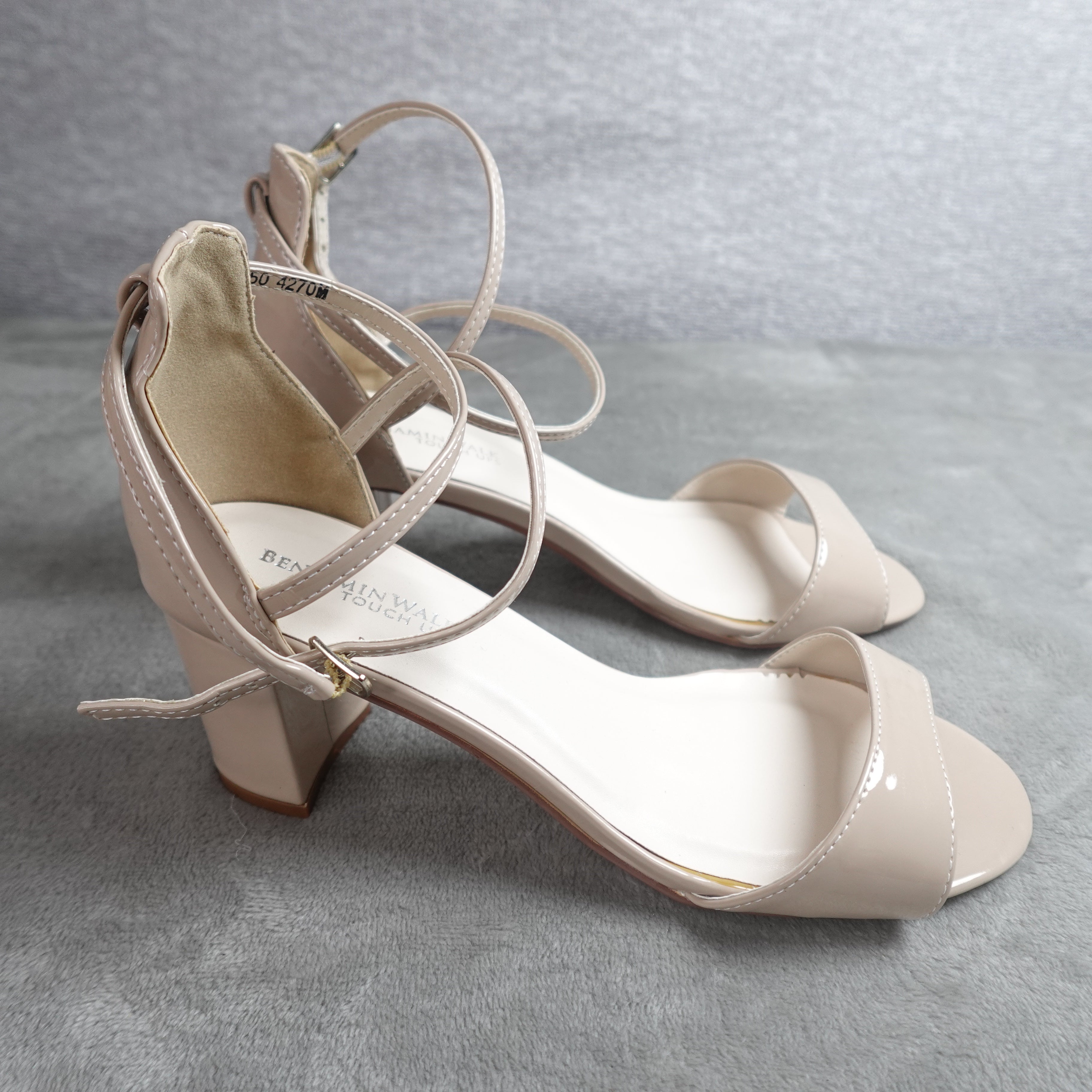 Touch Ups by Benjamin Walk Jackie 4270 Women's 8M Nude Patent Dress Sandals