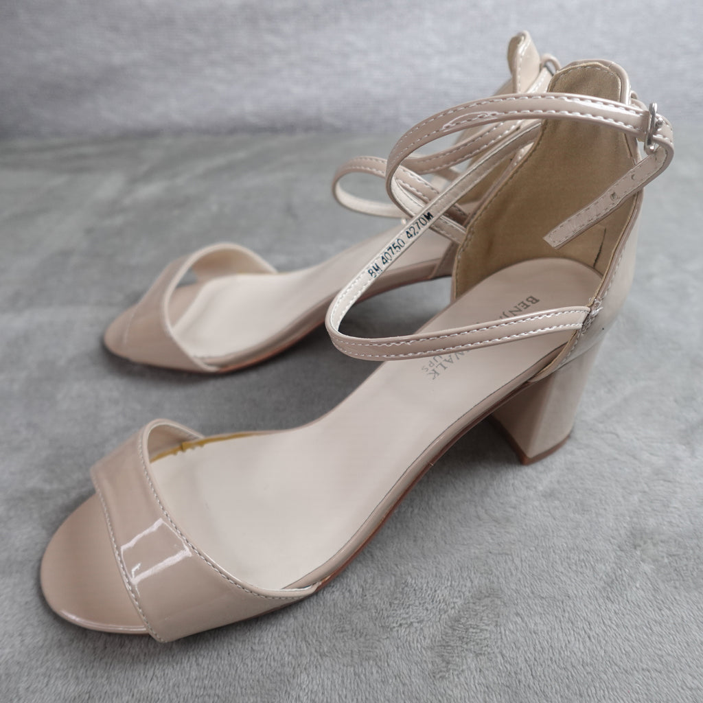 Touch Ups by Benjamin Walk Jackie 4270 Women's 8M Nude Patent Dress Sandals
