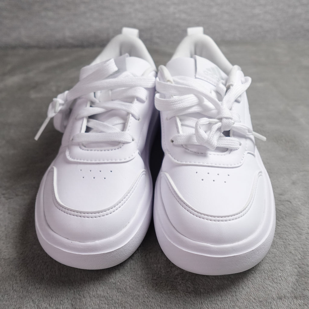 adidas Park ST Kids Sneakers Size 1  White/Silver Cloudfoam