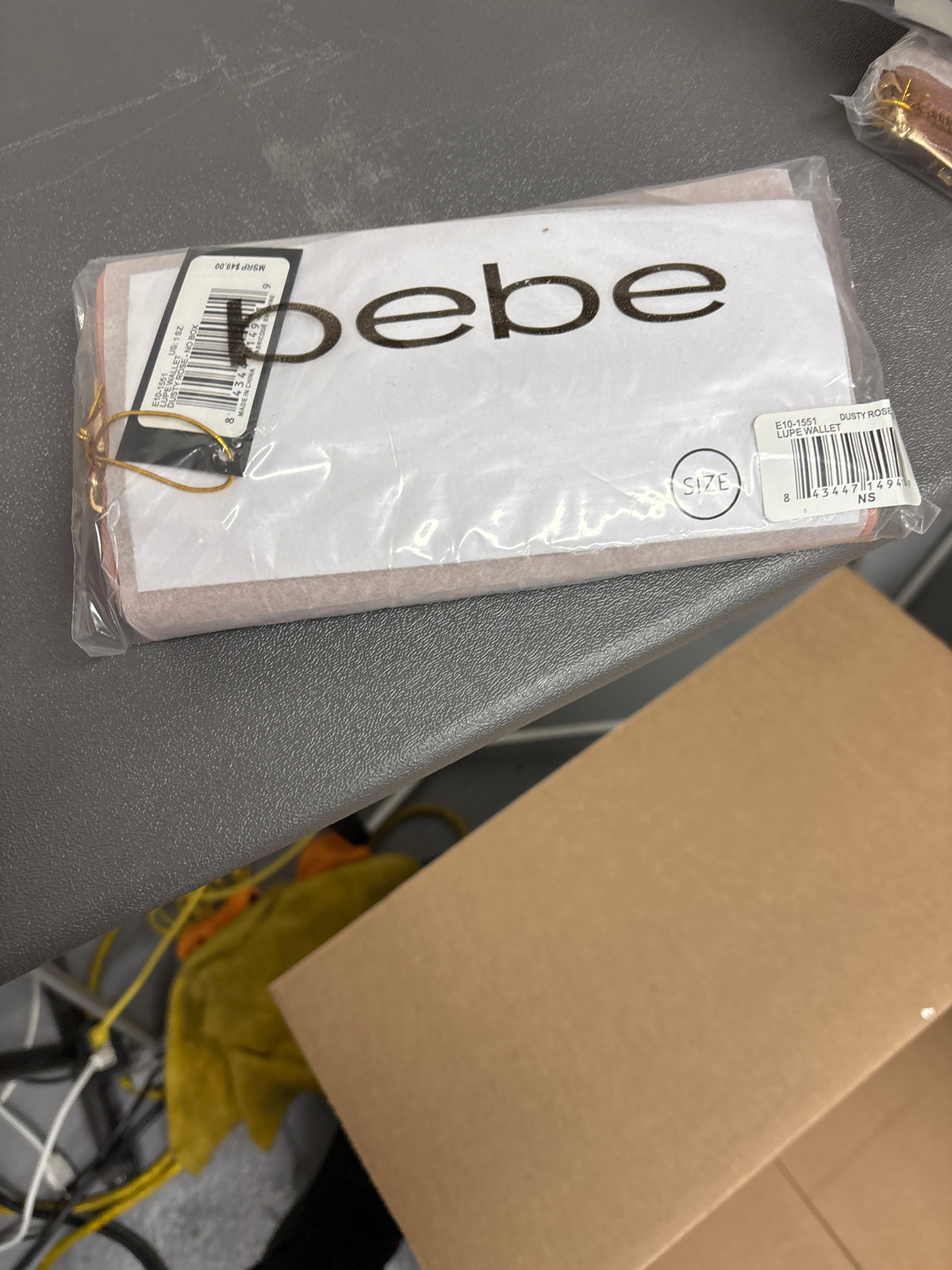 bebe Lupe Zip Around Wallet Dusty Rose New