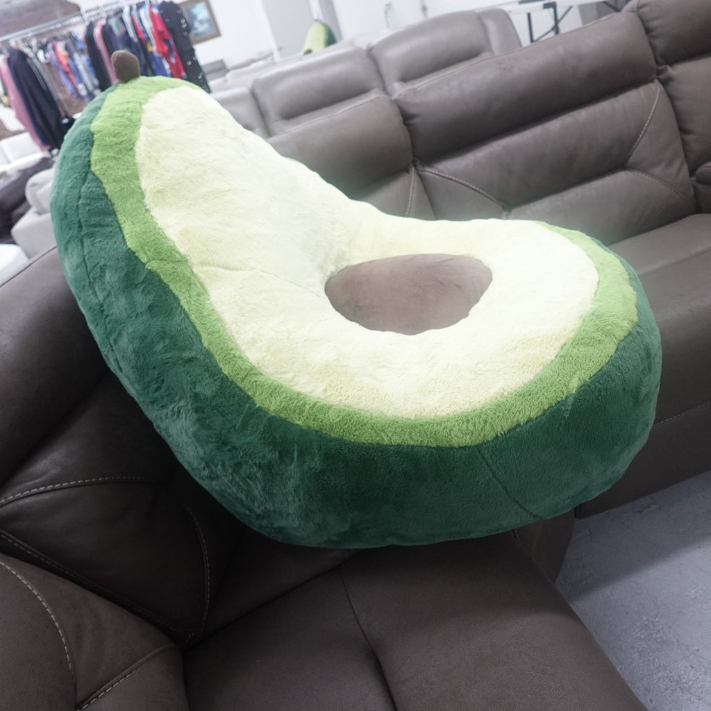 Avocado Lounge Chair (100% Polyester Ultra Soft Faux Fur)