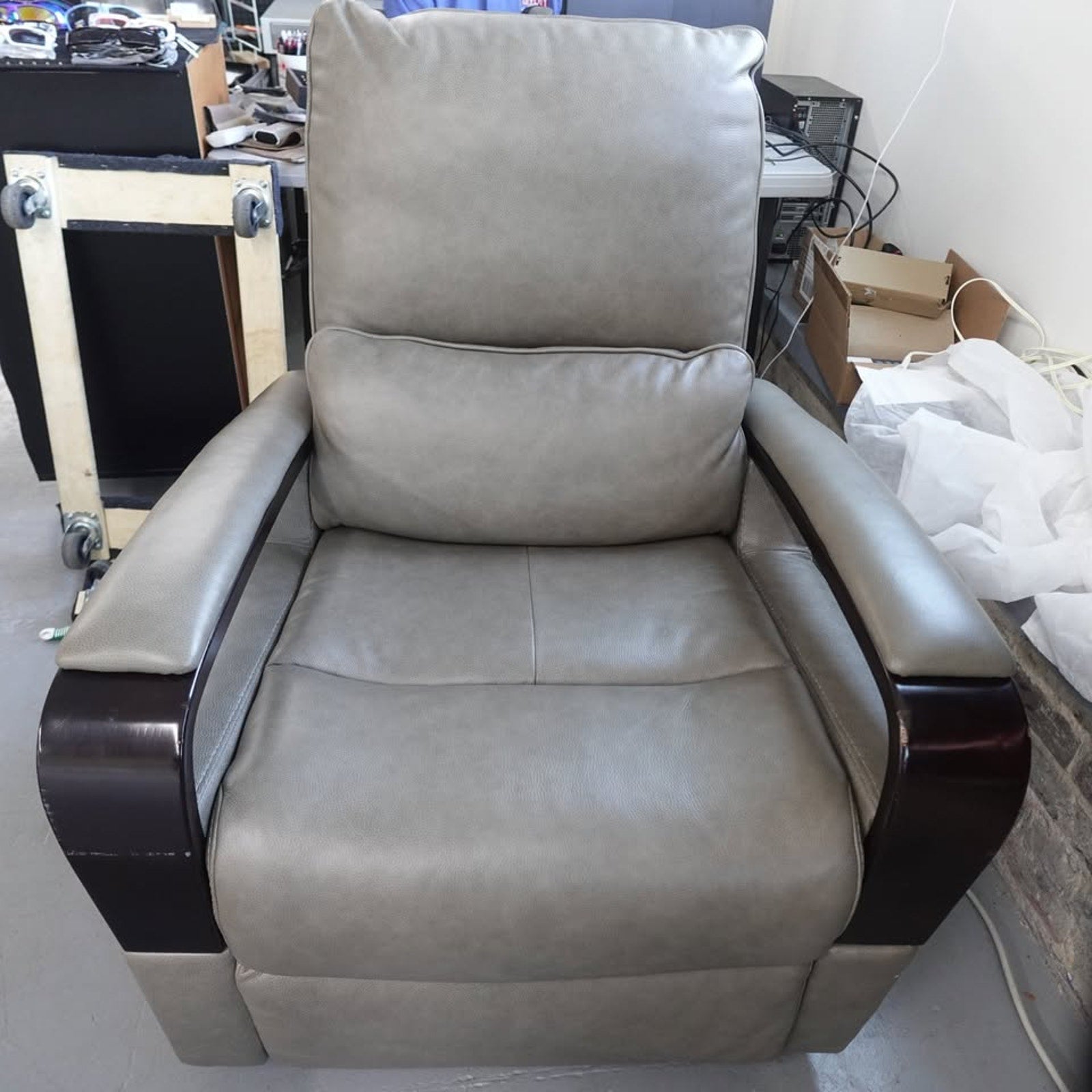 Shayne Leather Power Recliner with Power Headrest