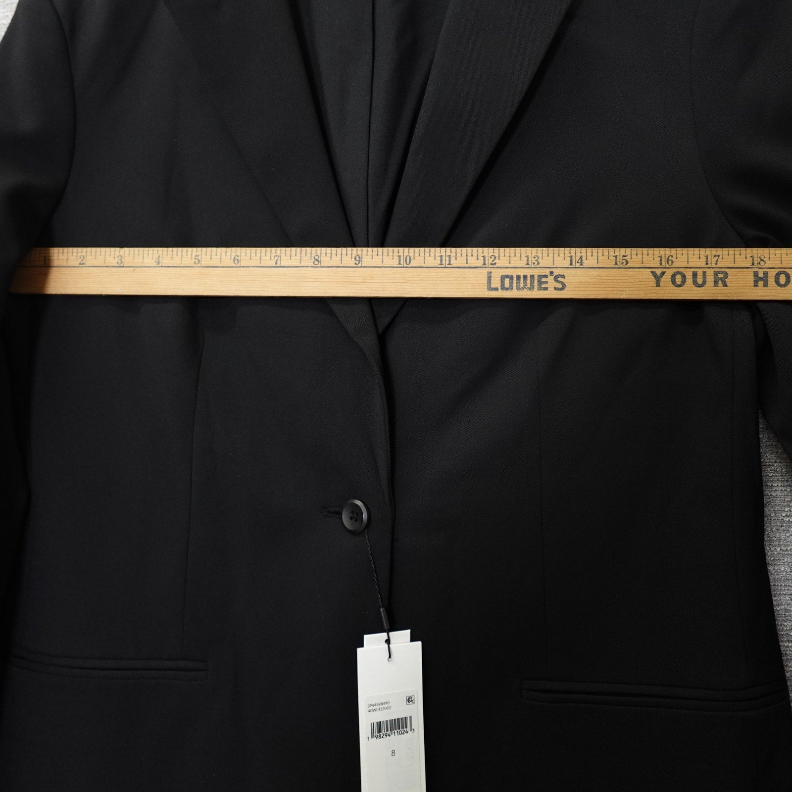 Calvin Klein Women's Soft Crepe Blazer Black- Size 8
