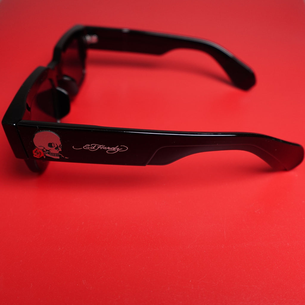 Ed Hardy Los Muertos Sunglasses Black 100% UV Protection