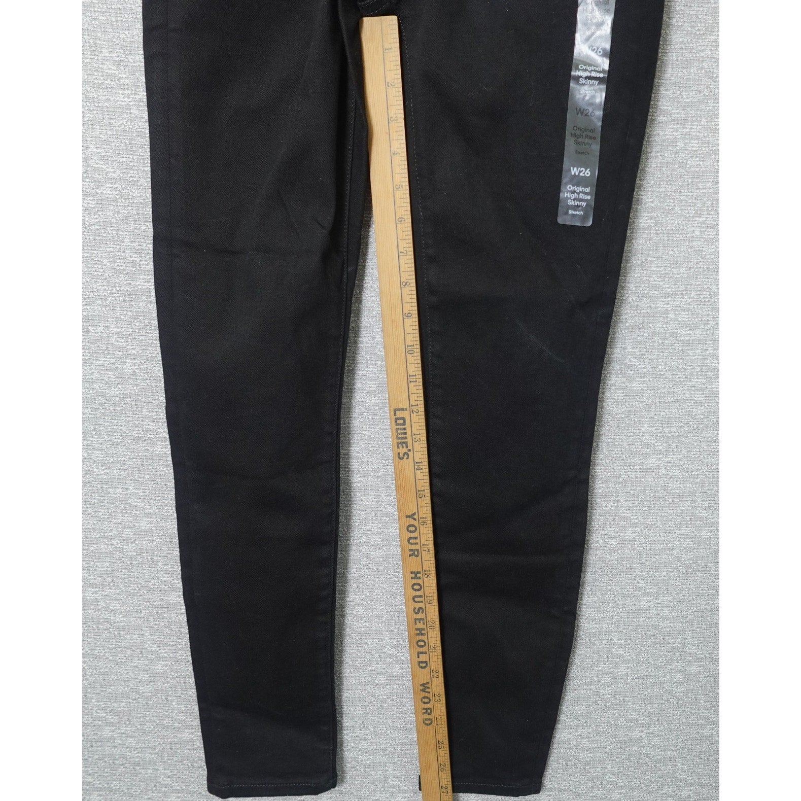 Calvin Klein Jeans Women's Original High Rise Skinny Black Denim- W26