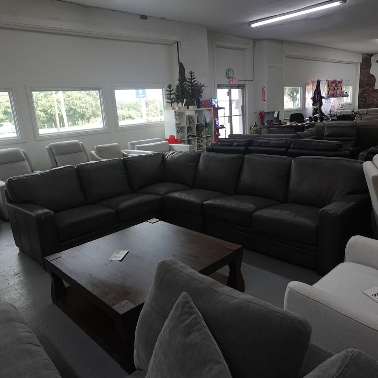 Luca 4-piece Top Grain Leather Sectional