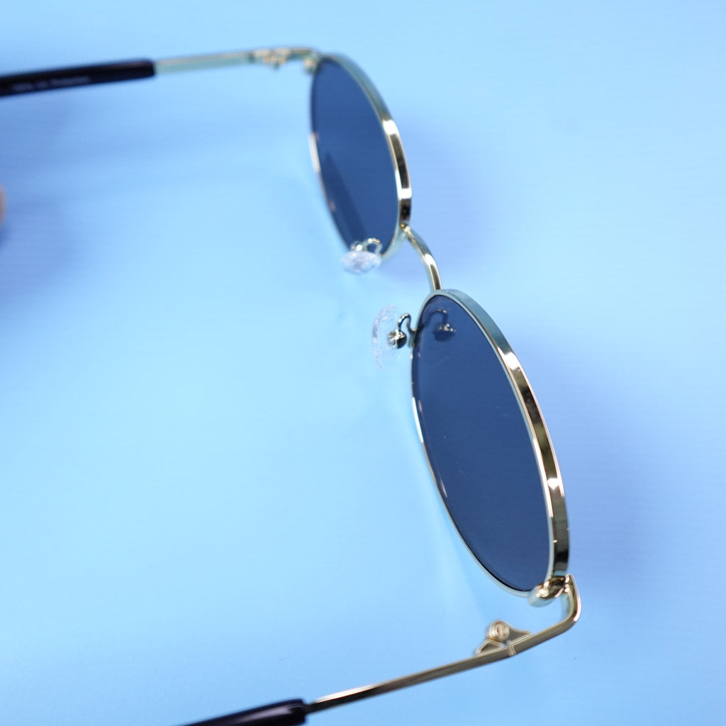 Rebecca Minkoff evangelyne Sunglasses Gold/Black 100% UV Protection