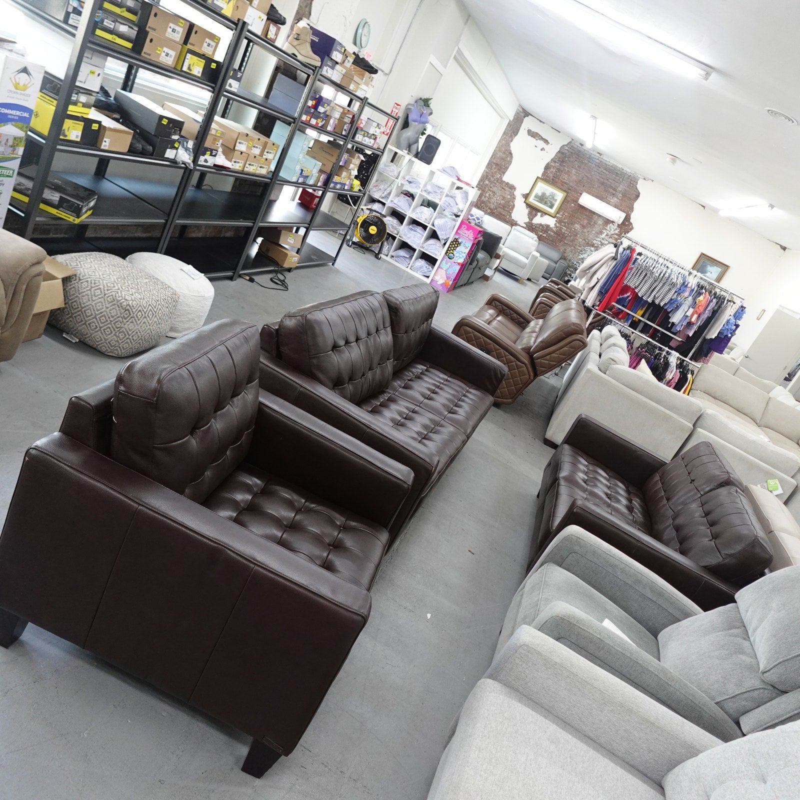 Carabella 3-piece Leather Set - Sofa, Loveseat, Chair