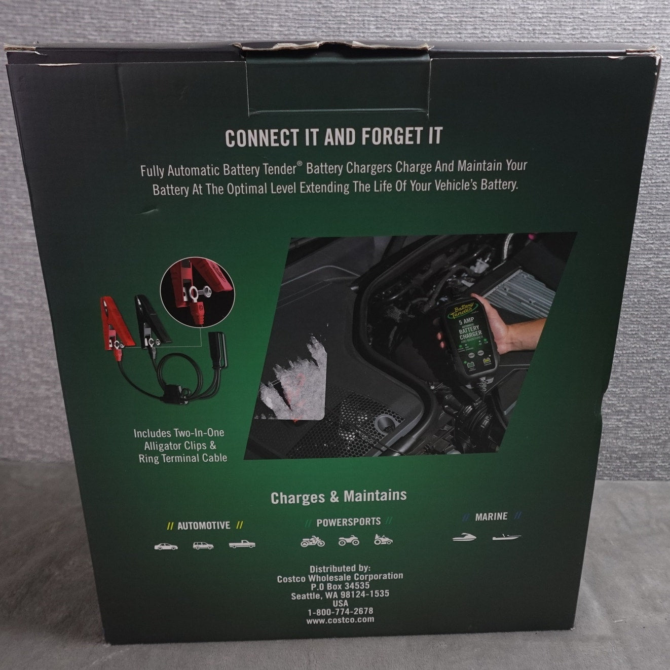 Open Box Battery Tender® 5 AMP Weather Resistant Battery Charger & Maintainer