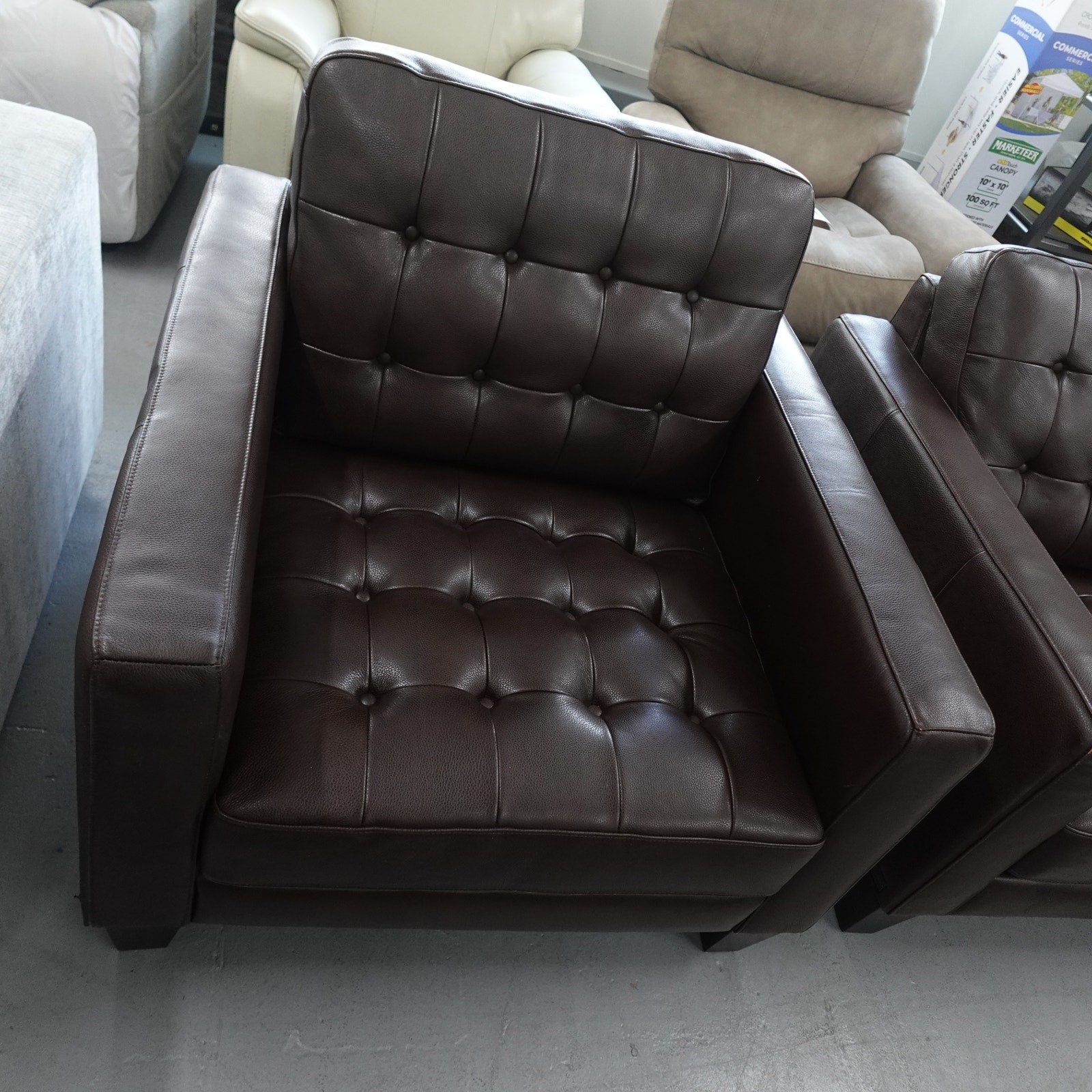 Carabella 3-piece Leather Set - Sofa, Loveseat, Chair