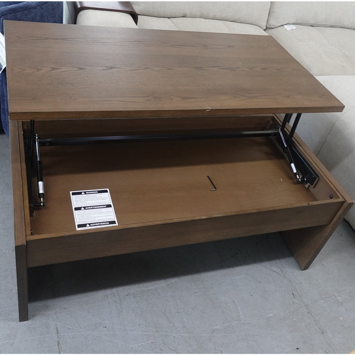 Whitlee Lift-Top Coffee Table, Brown