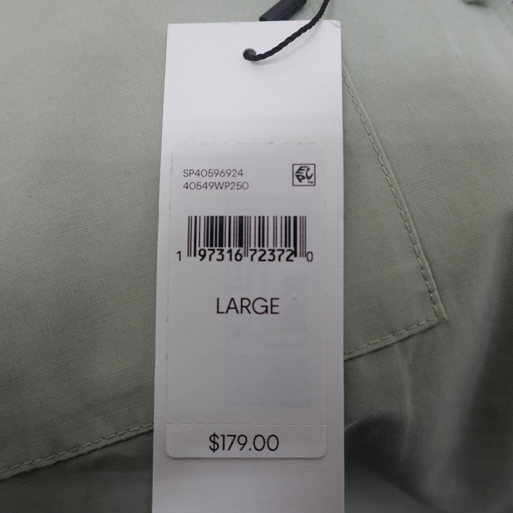 Calvin Klein Classic Fit Womens Tech Cotton/Nylon Blend Full Zip Jacket - Large