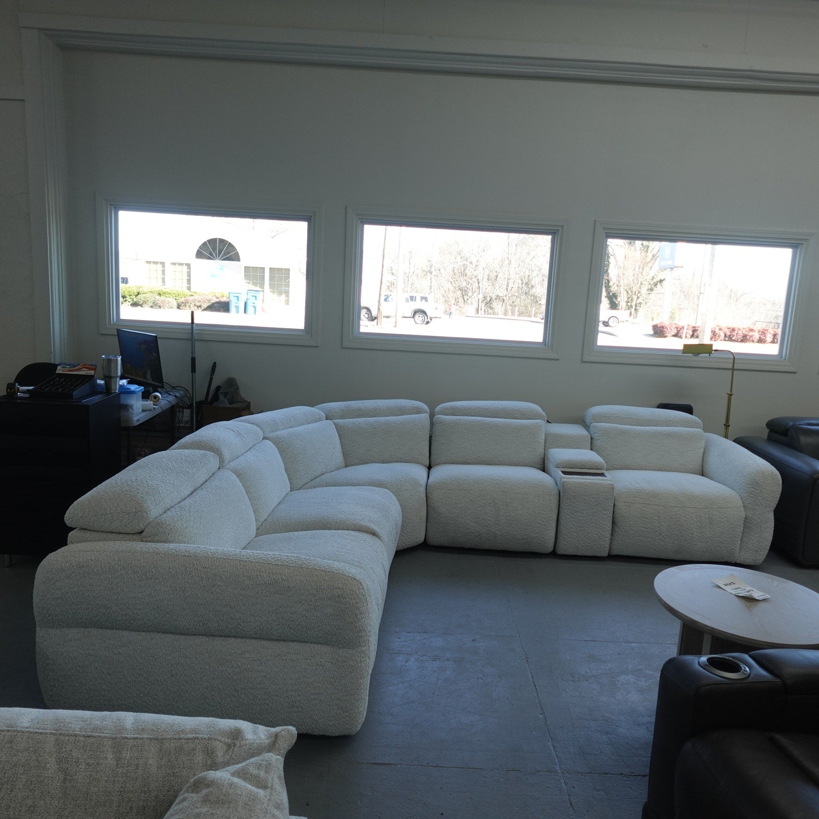 Monroe 6-piece Fabric Power Reclining Sectional with Power Headrests