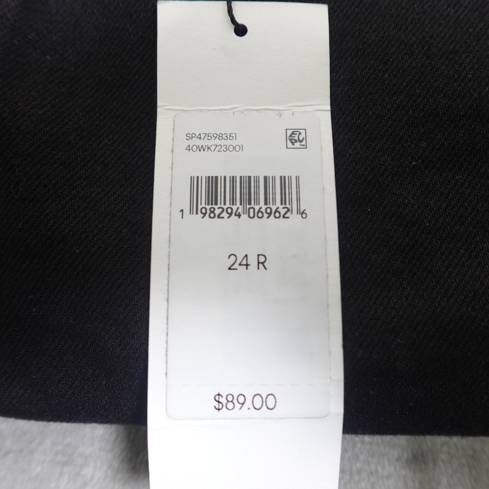 Calvin Klein Jeans Women's Original High Rise Skinny Black Denim- W24