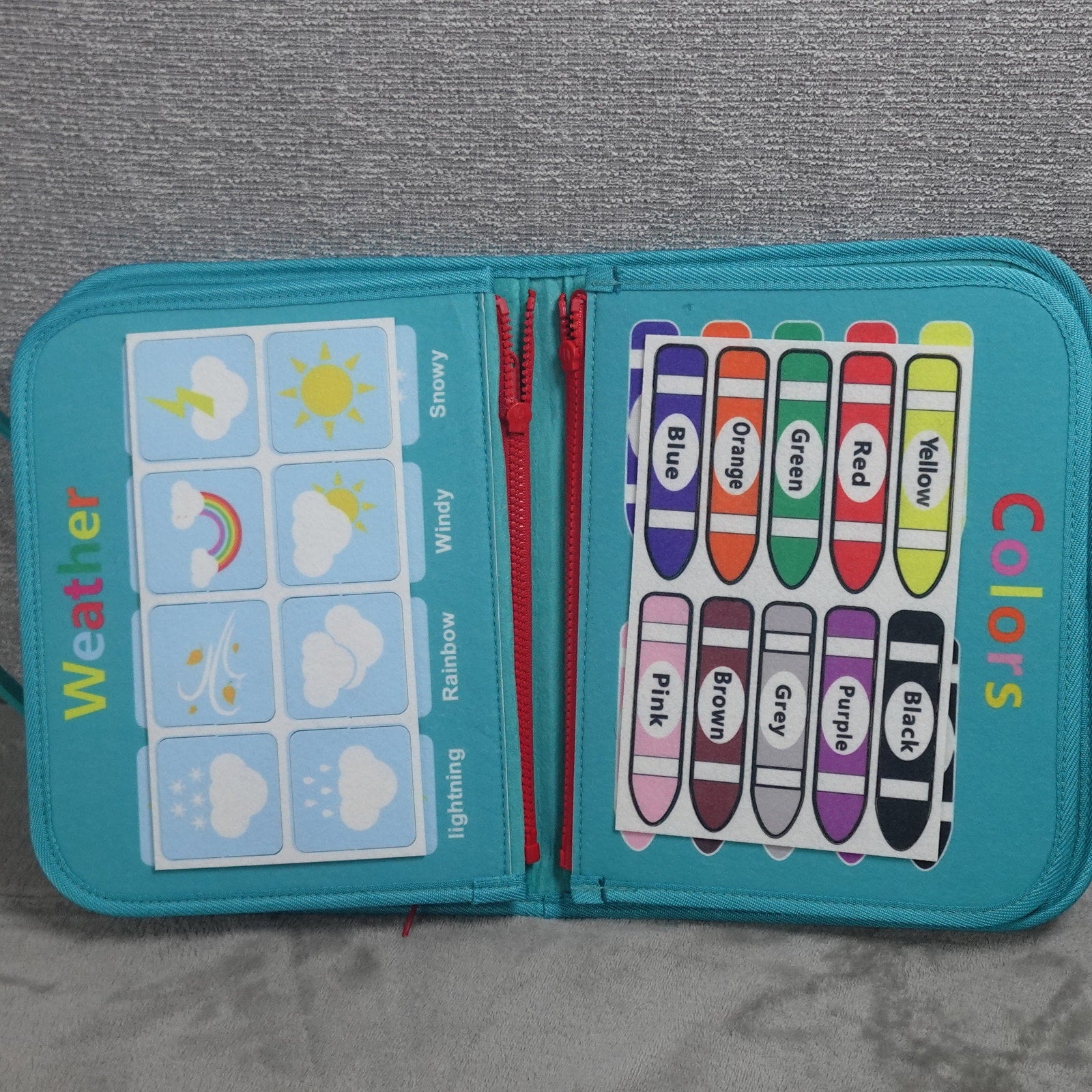 Winblo Toddler Busy Board Montessori Learning Activity Sensory Book Space Rocket