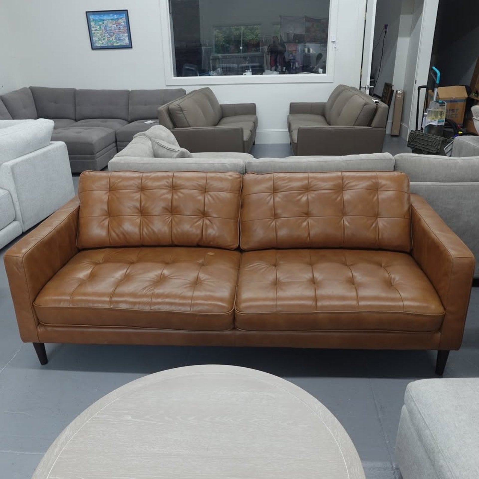 Harstine Leather Sofa