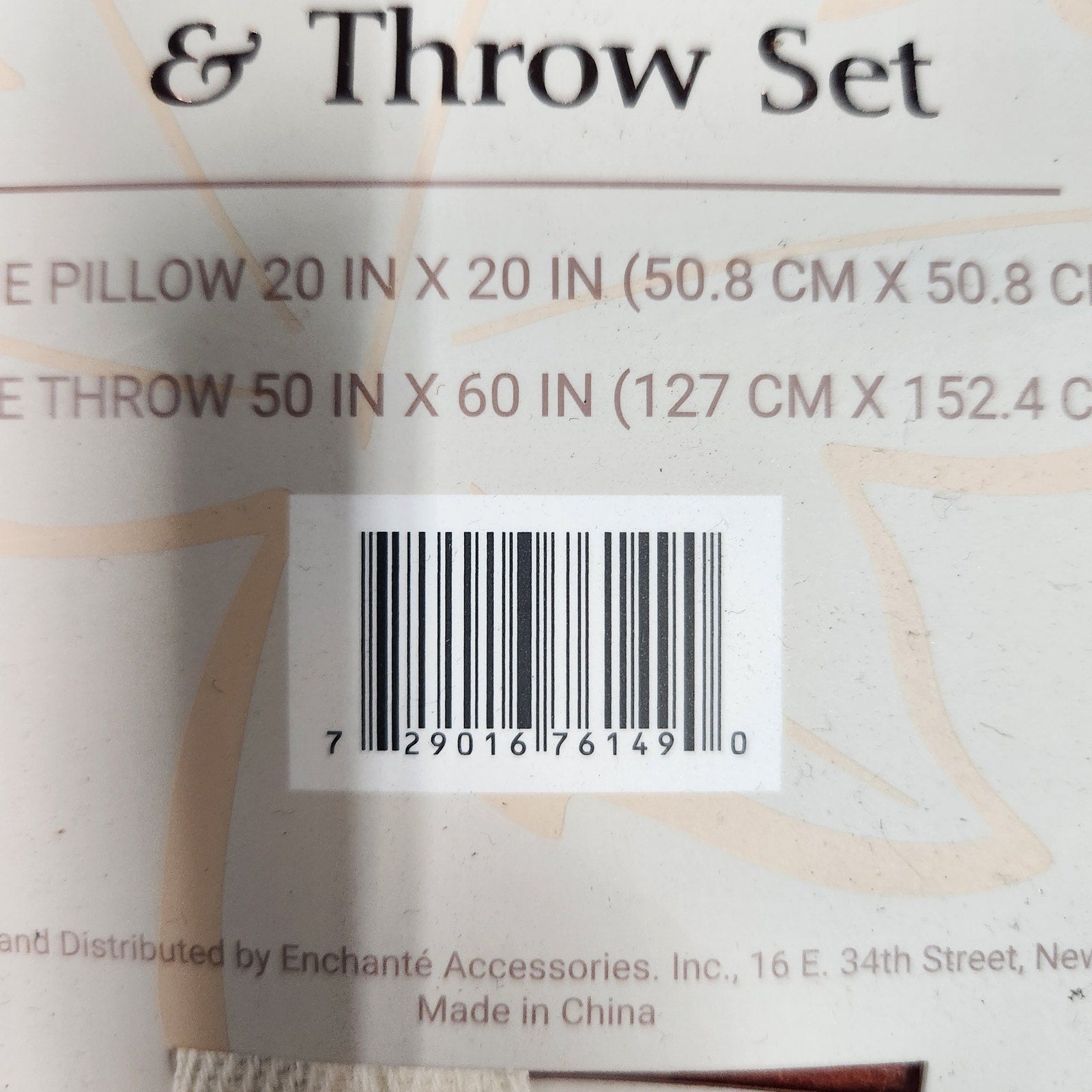 Sheffield Home Decorative Pillow & Throw Set Gingham Rust White NEW