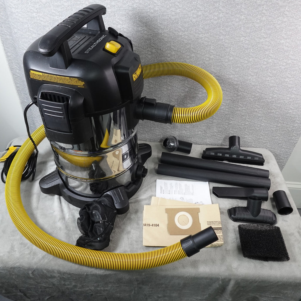 DEWALT DXV08S-QTA 8 Gallon 4HP StealthSonic Wet Dry Vacuum Stainless Steel