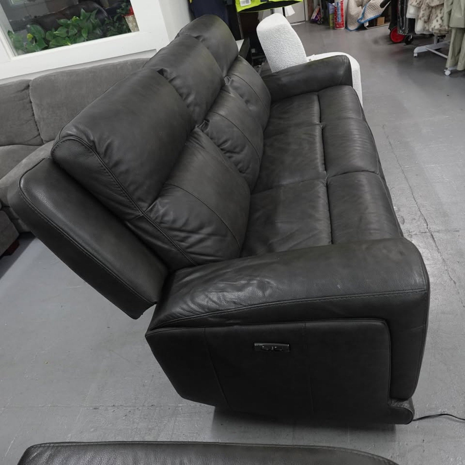 Lauretta Leather Power Reclining Sofa with Power Headrests