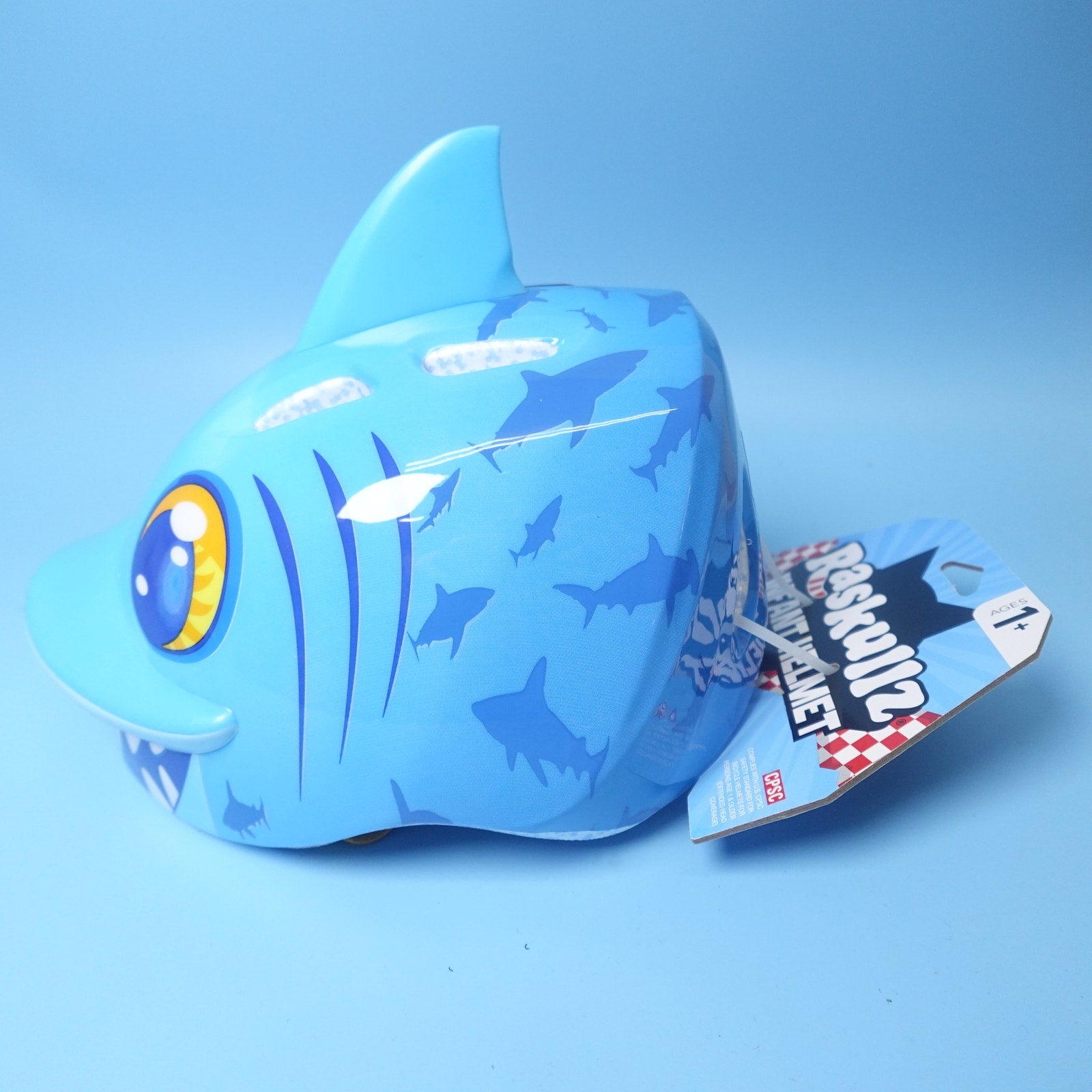 Raskullz Lil Shark Attax Infant Helmet (48cm-52cm) 1-3 year adjustable fit