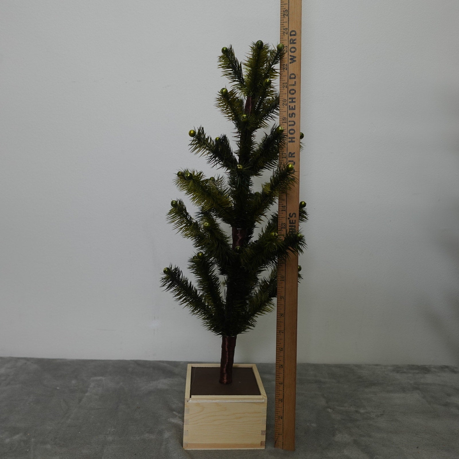 24” Decorative Christmas Tree, Lightweight Holiday Seasonal Decor. New
