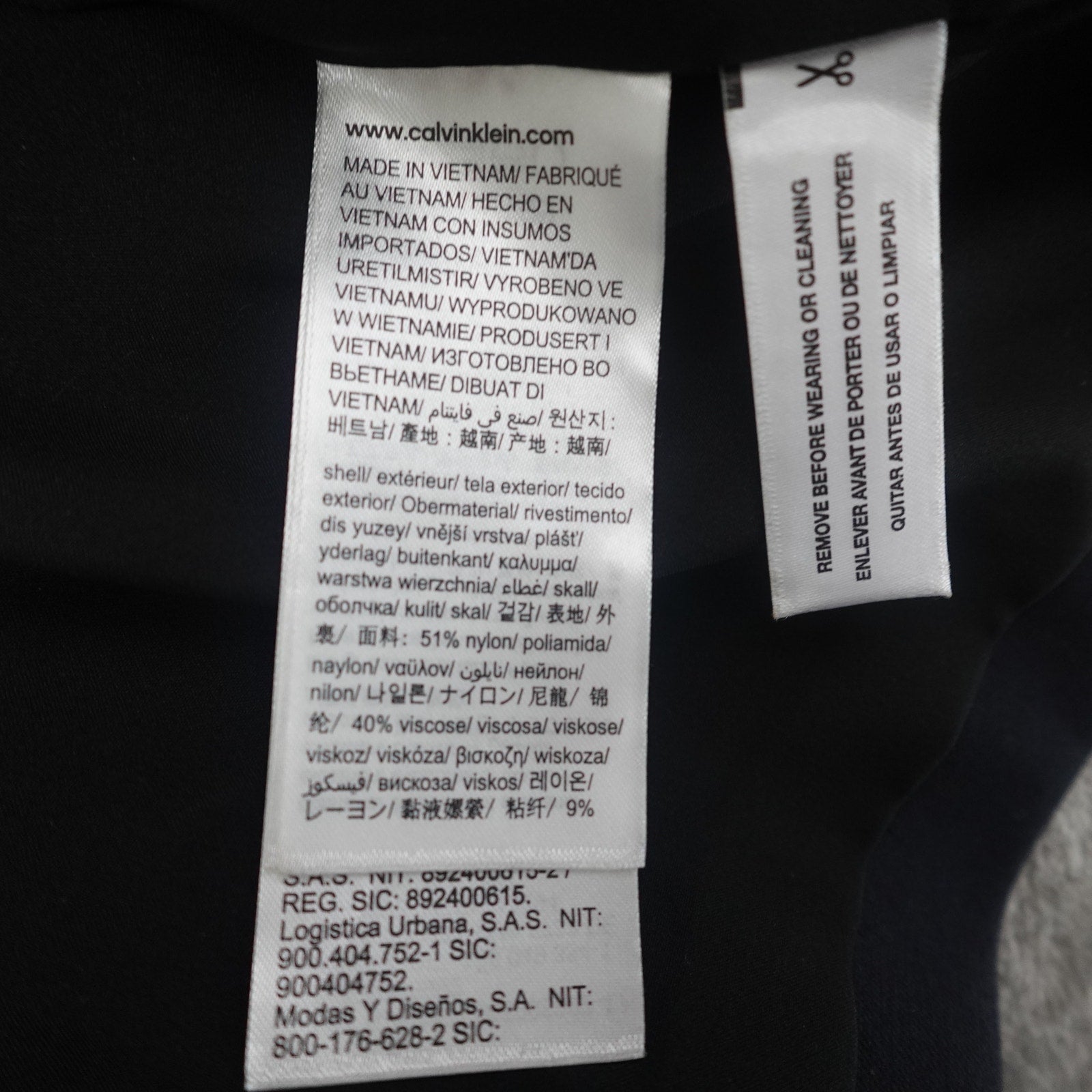Calvin Klein Womens Ponte Blazer Charcoal - 2XL