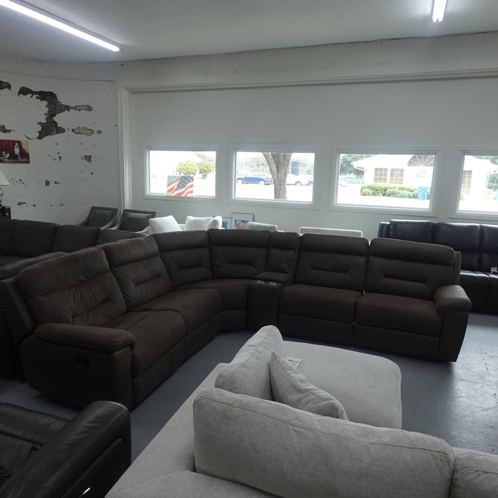 Fletcher 6-piece Fabric Reclining Sectional