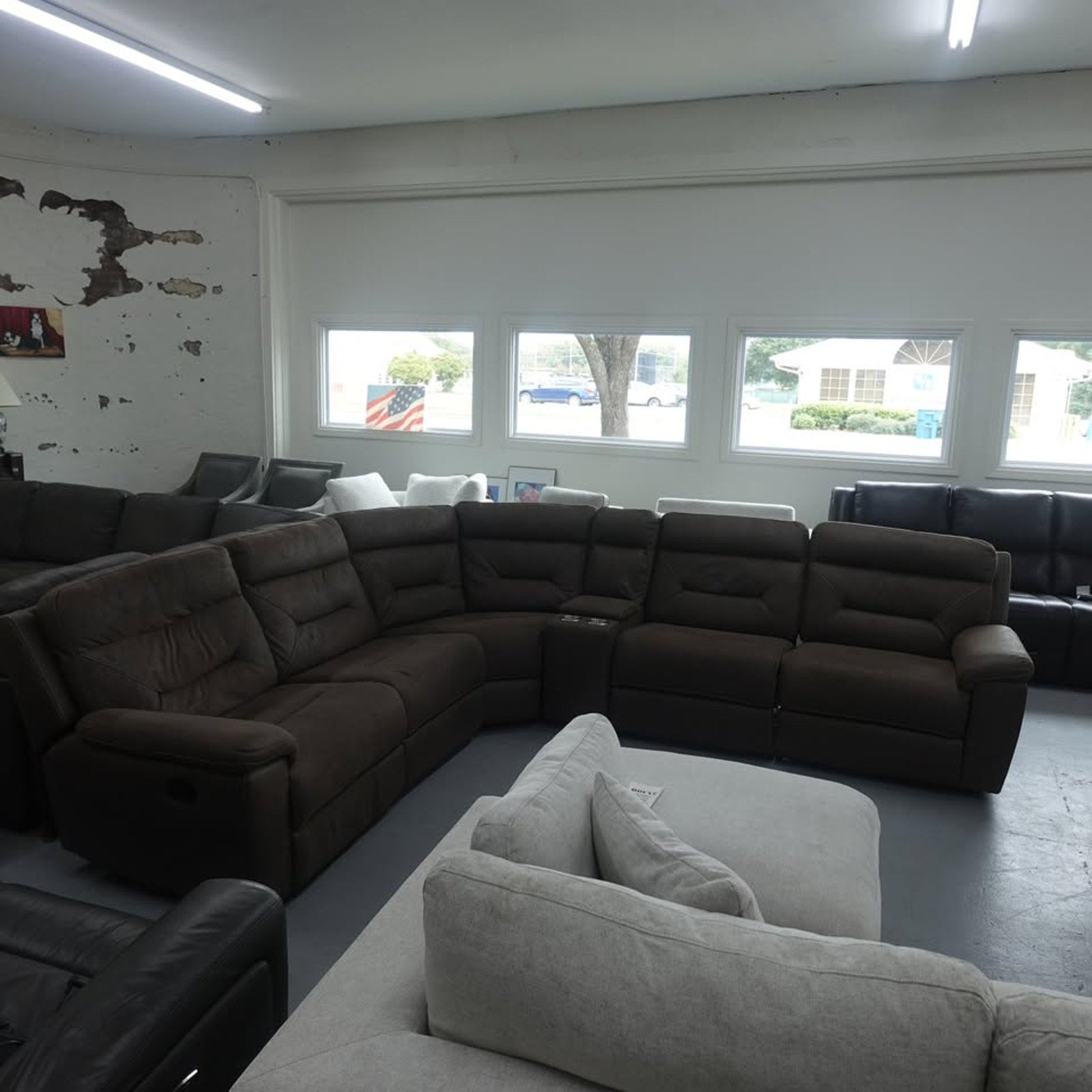 Fletcher 6-piece Fabric Reclining Sectional