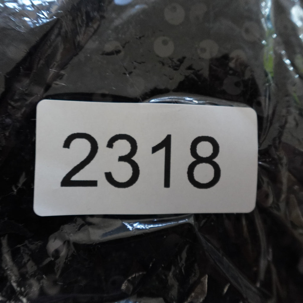 Donna Karan New York Size 10 Black Sequin Short Sleeve Button Up Belted Dress NWT