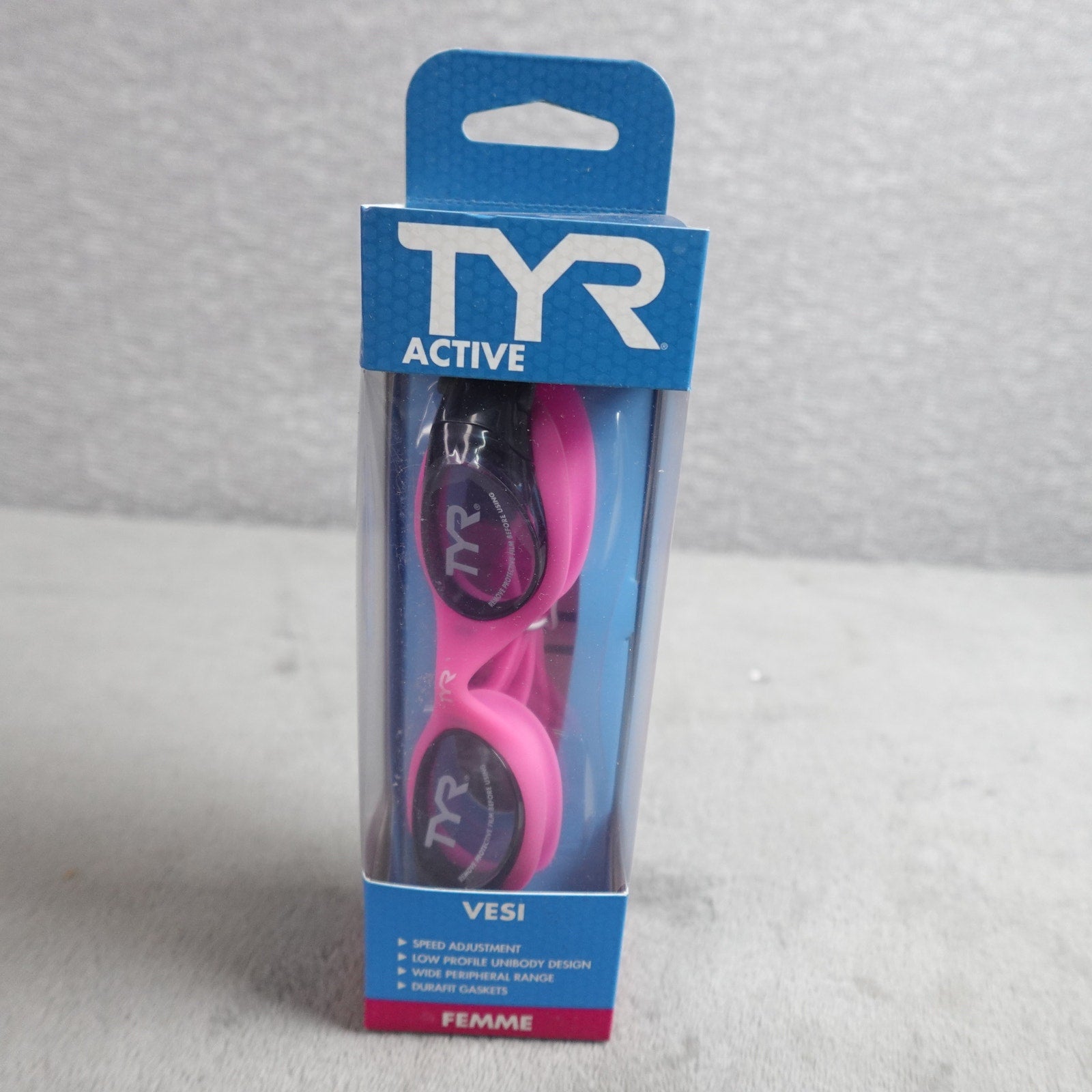 Lot of 3 TYR Vesi Femme Adult Swim Goggles Smoke/Pink New