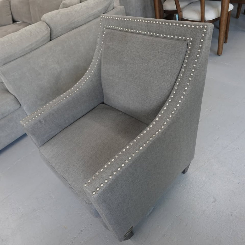 Aubree Fabric Accent Chair - Gray