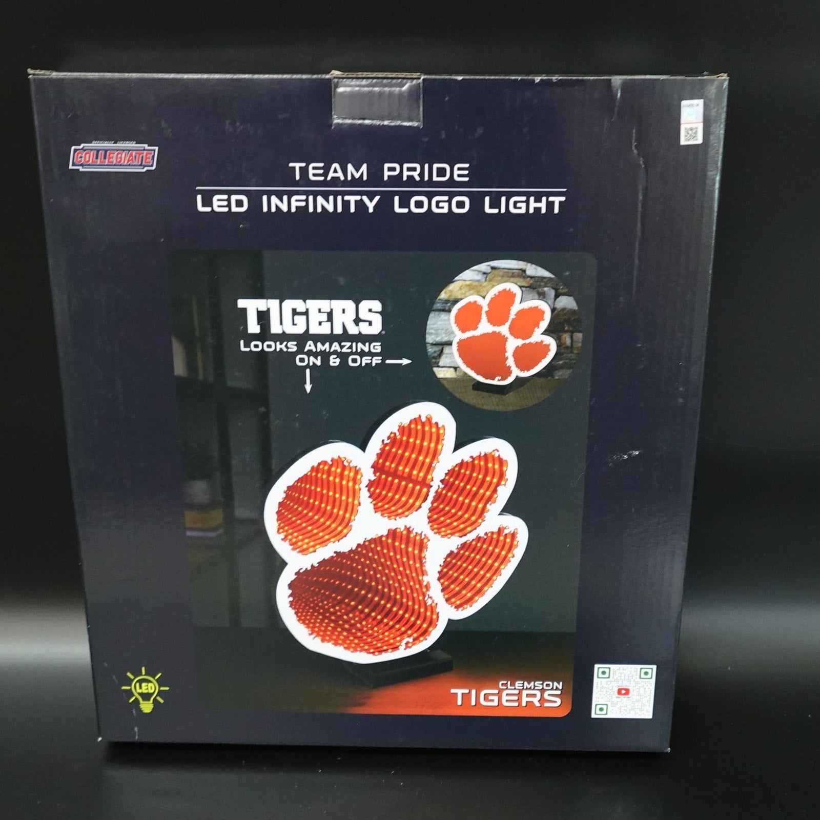 Clemson Tigers LED Infinity Logo Light