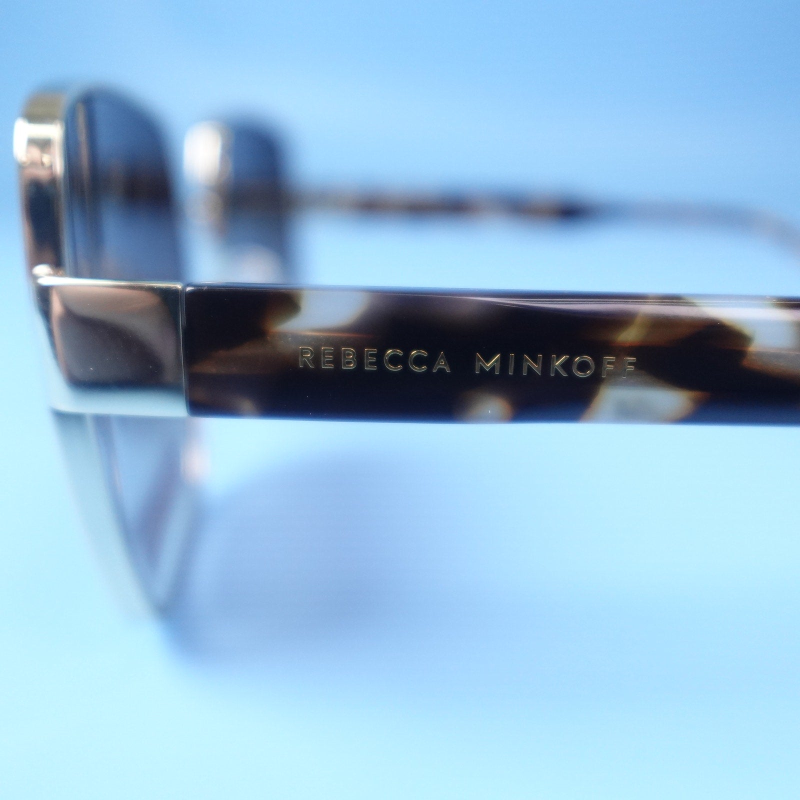 Rebecca Minkoff Tayden Gold Frame Brown Mottled Tortoiseshell Sunglasses
